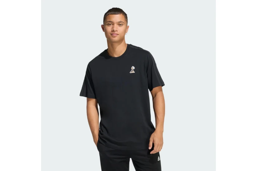 Adidas Performance Lux Coffee Cafe Pour Graphic Ανδρικό Κοντομάνικο T-Shirt Μαύρο