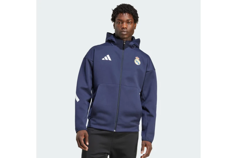 Adidas Real Madrid Z.N.E. Anthem Ανδρική Ζακέτα με Κουκούλα