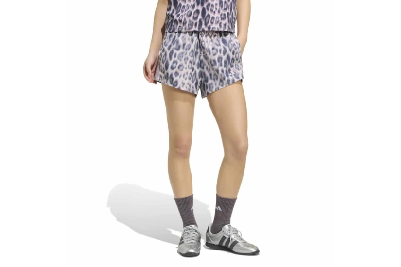 Adidas Performance Seasonal Essentials Leopard Print Γυναικείο Αθλητικό Σορτς Λιλά, Διάφορα Χρώματα