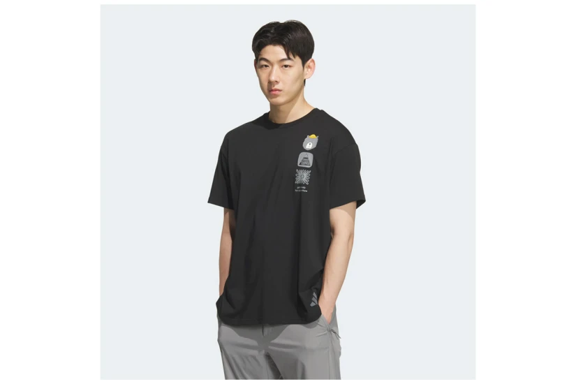 Adidas Performance Multi Graphic Ανδρικό Κοντομάνικο T-Shirt Μαύρο