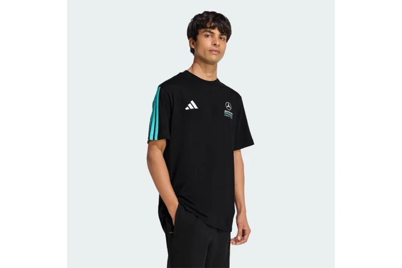 Adidas Performance Mercedes - AMG Petronas Formula 1 DNA Ανδρικό Κοντομάνικο T-Shirt Μαύρο, Τυρκουάζ, Λευκό