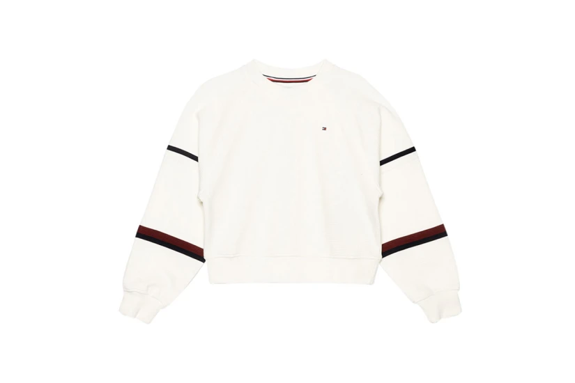 Tommy Jeans Global Stripe Waffle Sweatshirt Μπλούζα Με Λαιμόκοψη (KG0KG07379 YBH)