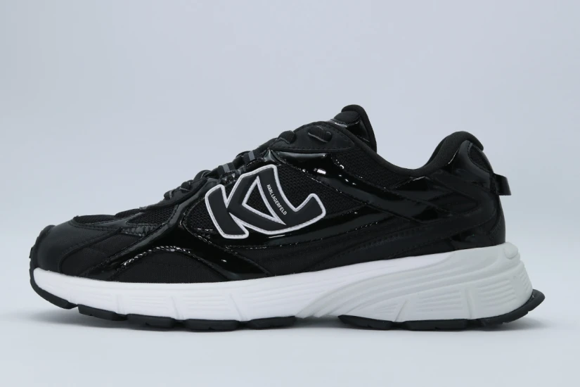 Karl Lagerfeld Orion Sidetrim Mix Ανδρικά Sneakers Μαύρα, Λευκά