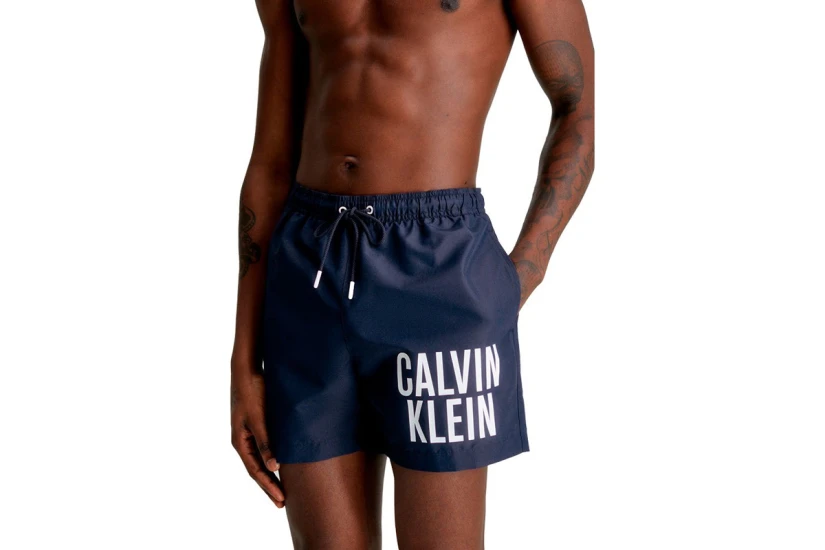 Calvin Klein Drawstring Ανδρικό Μαγιό Σορτς Μπλε Σκούρο