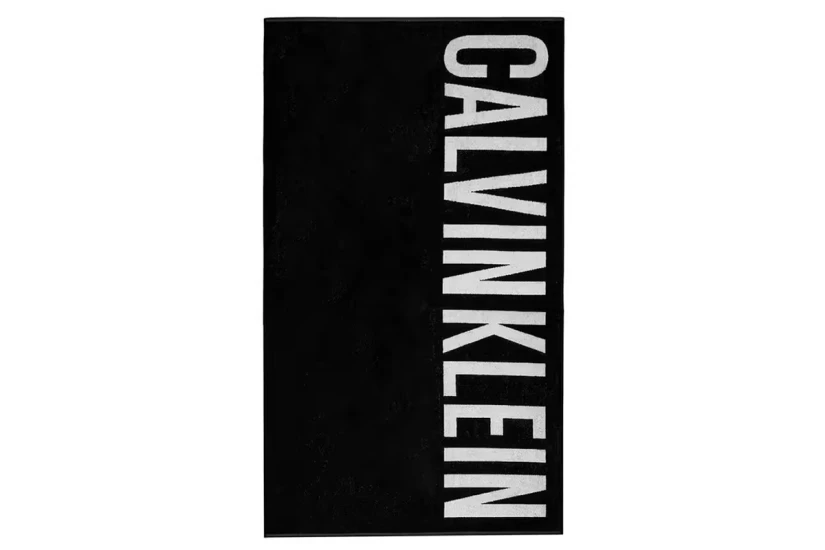 Calvin Klein Unisex Πετσέτα Θαλάσσης Μαύρη (KU0KU00117 BEH)