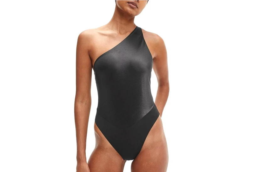 Calvin Klein One Shoulder One Piece Μαγιό Ολόσωμο Γυναικείο (KW0KW01646 BEH)