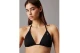Calvin Klein Monogram Triangle Γυναικείο Μαγιό Bikini Top Μαύρο