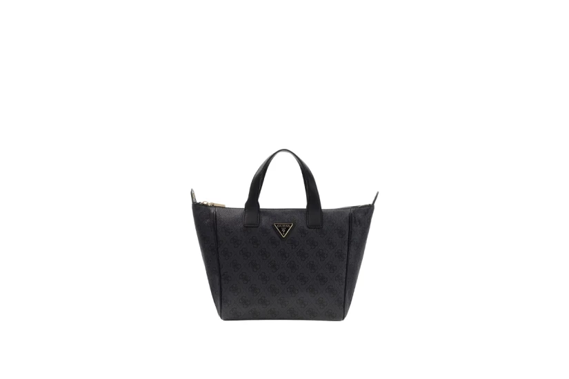 Guess Follie Γυναικεία Τσάντα Tote Ανθρακί, Μαύρη