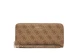 Guess Brenton 4G Logo Maxi Γυναικείο Πορτοφόλι Μπεζ, Καφέ
