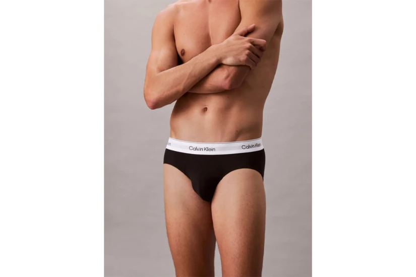 Calvin Klein Icon Cotton Stretch Ανδρικά Εσώρουχα Σλιπ 3-Τεμάχια