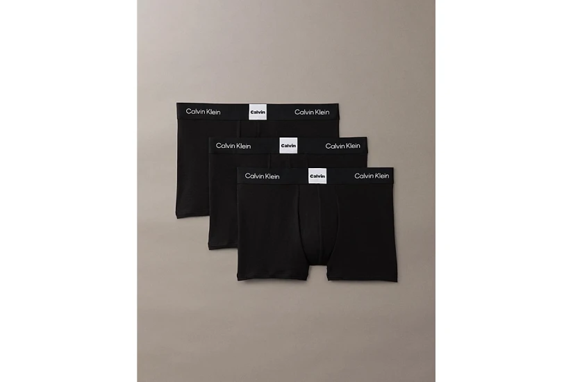 Calvin Klein Icon Logo Graphic Ανδρικά Εσώρουχα Μπόξερ Μαύρα 3 Τεμάχια