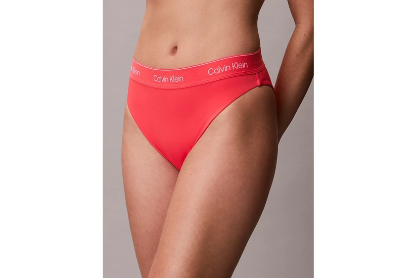 Calvin Klein CK Icon Brazilian Γυναικείο Μαγιό Bikini Bottom Κοραλλί