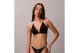 Calvin Klein Monogram Γυναικείο Μαγιό Bikini Top Μαύρο, Λευκό