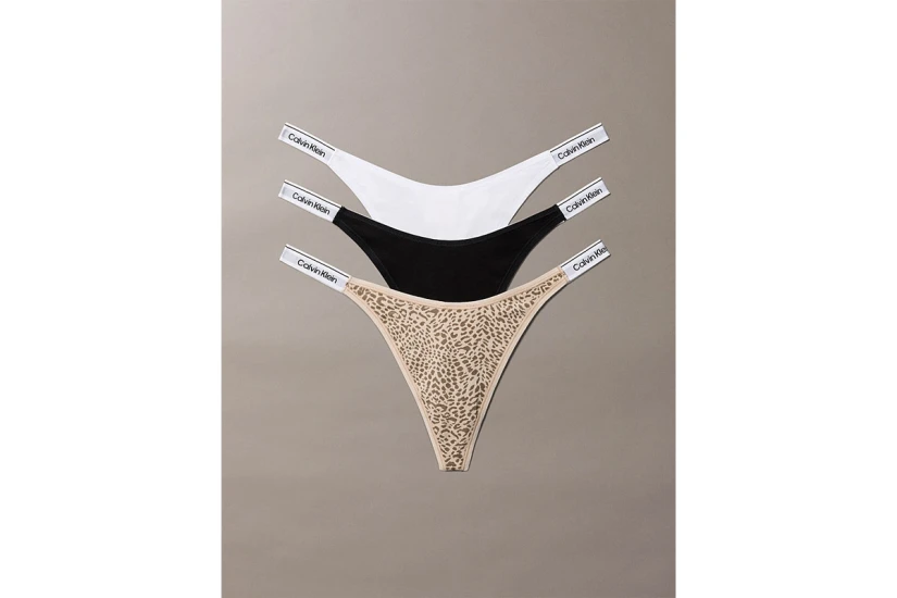 Calvin Klein Icon Logo Dipped Γυναικεία Εσώρουχα String 3-Τεμάχια