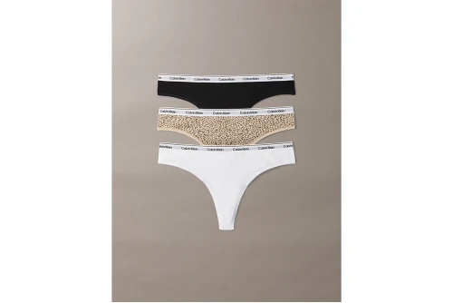 Calvin Klein Icon Logo Brazilian Εσώρουχο String 3-Τεμάχια (LV00QD5396 3RN)