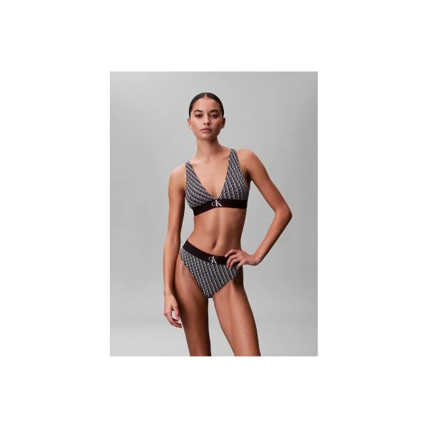 Calvin Klein Stretch Graphic Monogram Εσώρουχο String Γυναικείο (LV00QF8813 2Y1)