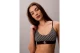 Calvin Klein Unlined Graphic Monogram Γυναικείο Bralette Μαύρο, Λευκό