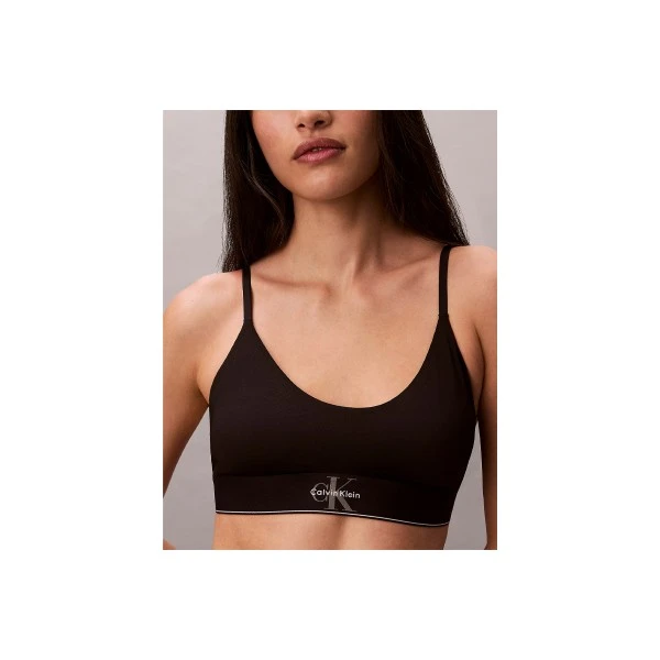 Calvin Klein Graphic Monogram Microfibre Stretch Unlined  Bralette (LV00QF8814 UB1)