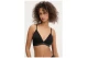 Calvin Klein Icon Cotton Modal Metallic Lightly Lined Γυναικείο Bralette Μαύρο