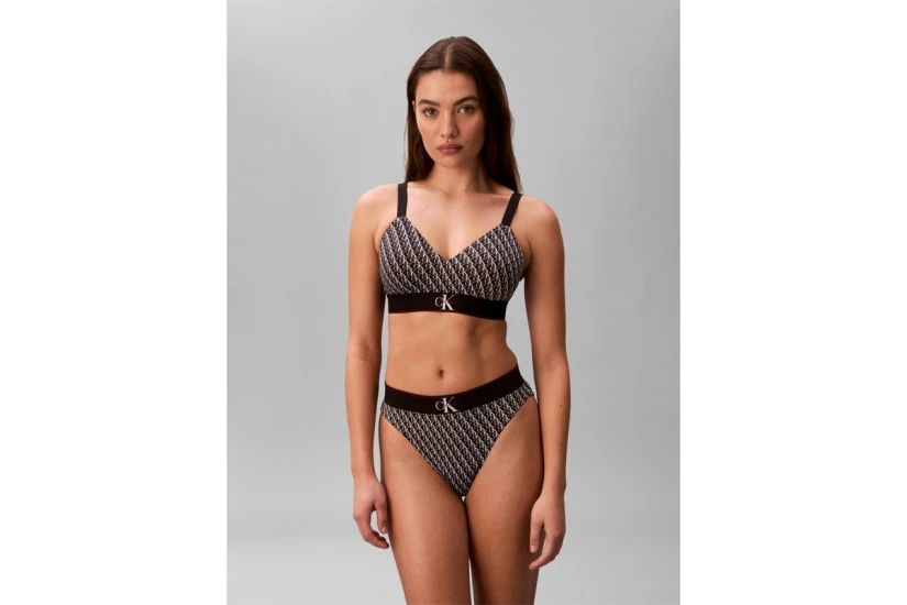 Calvin Klein Lightly Lined Graphic Monogram Γυναικείο Bralette