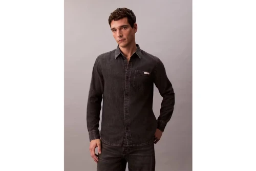 Calvin Klein Πουκάμισο Μακρυμάνικο Τζιν Ανδρικό (LV040BM733 KQB)