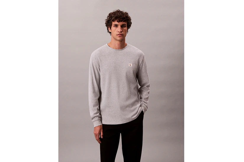 Calvin Klein Ανδρική Μακρυμάνικη Μπλούζα Γκρι
