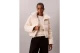 Calvin Klein Corduroy Down Γυναικείο Μπουφάν Puffer Εκρού
