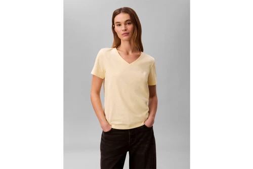 Calvin Klein Relaxed Monogram V-Neck T-Shirt Γυναικείο (LV047B205G 4MY)