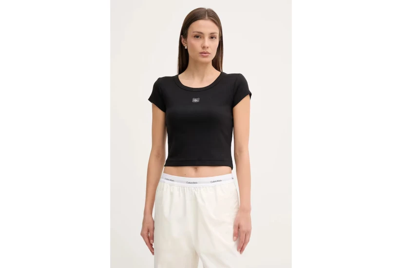 Calvin Klein Cotton Stretch Rib Baby Γυναικείο Κοντομάνικο T-Shirt