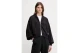 Calvin Klein Cotton Terry Γυναικεία Βαμβακερή Ζακέτα με Κουκούλα Μαύρη