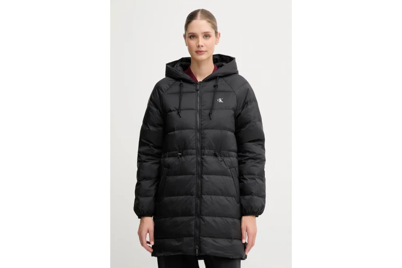Calvin Klein Monogram Γυναικείο Μπουφάν Puffer Μαύρο