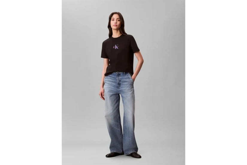 Calvin Klein 20S Classic Logo Γυναικείο Κοντομάνικο T-Shirt Μαύρο