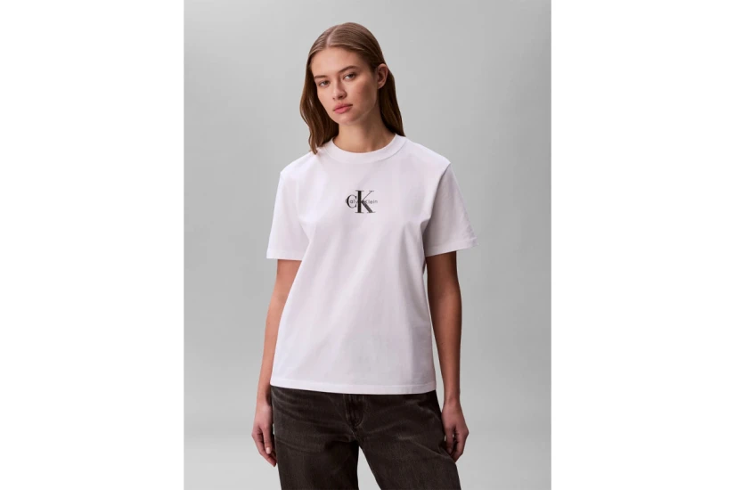 Calvin Klein 20S Classic Logo Γυναικείο Κοντομάνικο T-Shirt Λευκό