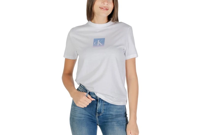 Calvin Klein Cotton Classic Γυναικείο Κοντομάνικο T-Shirt Λευκό