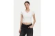 Calvin Klein Γυναικεία Κοντομάνικη Μπλούζα Rib Λευκή