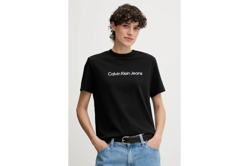 Calvin Klein Logo Classic Γυναικείο Κοντομάνικο T-Shirt Μαύρο