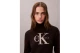 Calvin Klein Soft Chenille Roll Neck Γυναικείο Πουλόβερ Μαύρο, Μπεζ