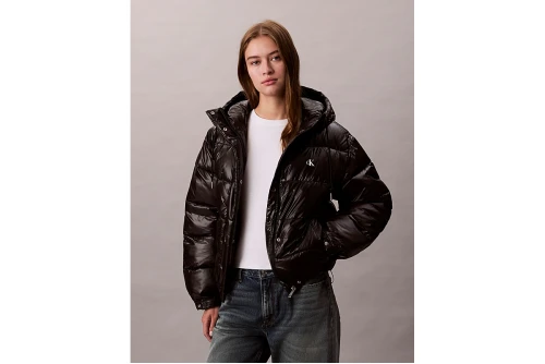 Calvin Klein High Shine Hooded Μπουφάν Puffer Γυναικείο (LV047D505G UB1)