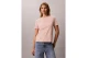 Calvin Klein Glossy Metallic Logo Γυναικείο Κοντομάνικο T-Shirt Σομόν