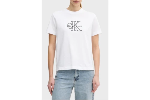 Calvin Klein Shine Monologo Graphic Classic T-Shirt Γυναικείο (LV047E819G YAA)