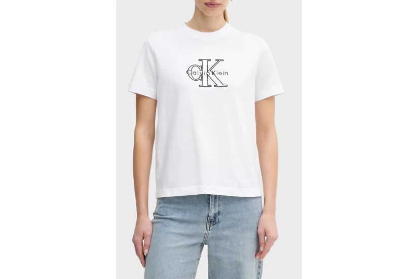 Calvin Klein Shine Monologo Graphic Classic Γυναικείο Κοντομάνικο T-Shirt