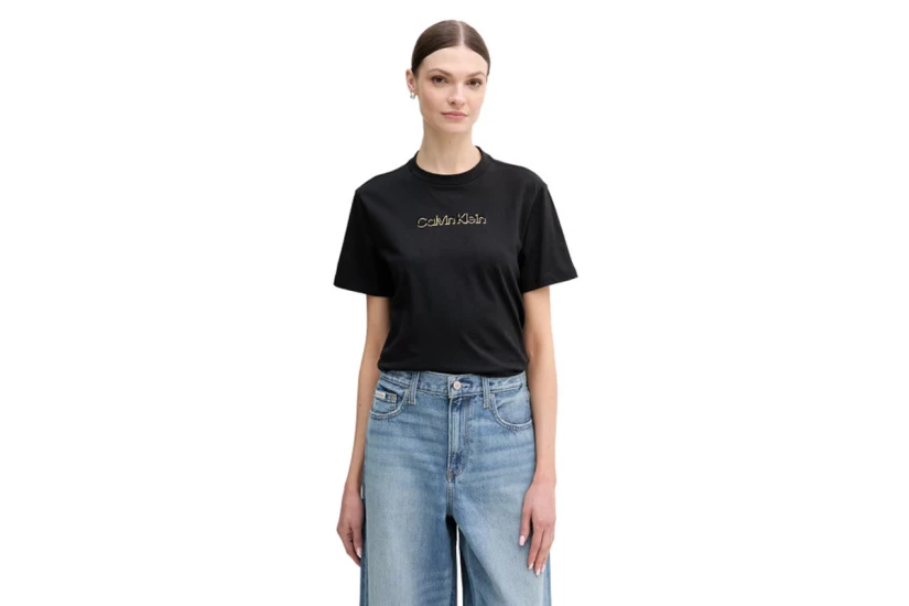 Calvin Klein Γυναικείο Κοντομάνικο T-Shirt Μαύρο