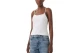 Calvin Klein Cotton Stretch Strap Cami Γυναικεία Αμάνικη Μπλούζα Λευκή