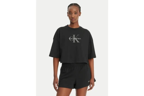 Calvin Klein Boxy Crop Monologo T-Shirt Γυναικείο (LV047F828G UB1)