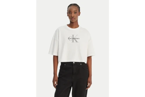 Calvin Klein Boxy Crop Monologo T-Shirt Γυναικείο (LV047F828G YAF)