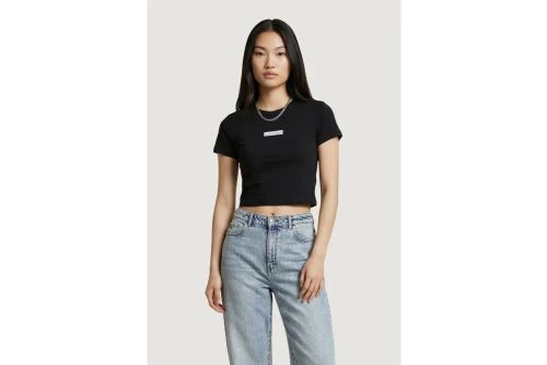 Calvin Klein Placed Institutional Baby T-Shirt Γυναικείο (LV047F842G UB1)