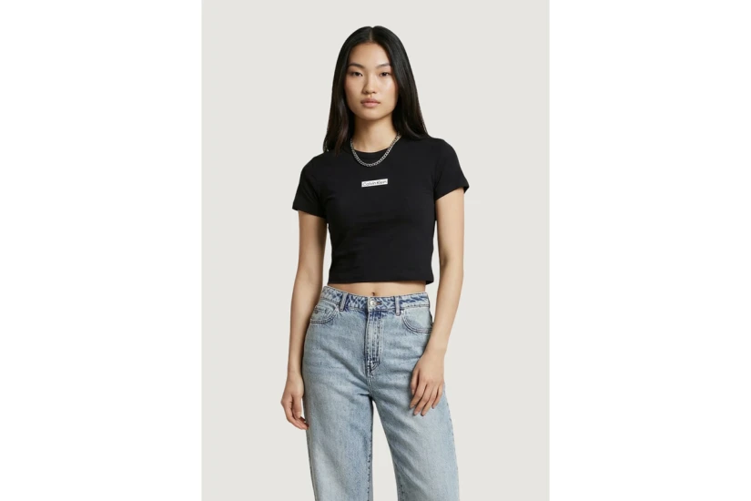 Calvin Klein Γυναικείο Κοντομάνικο T-Shirt Μαύρο