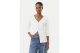 Calvin Klein Woven Label Baby Rib Γυναικεία Βαμβακερή Ζακέτα Λευκή