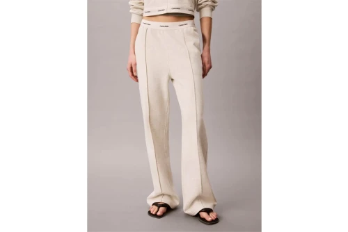 Calvin Klein Logo Waistband Wide Leg Παντελόνι Φόρμας Γυναικείο (LV047G253G P4P)