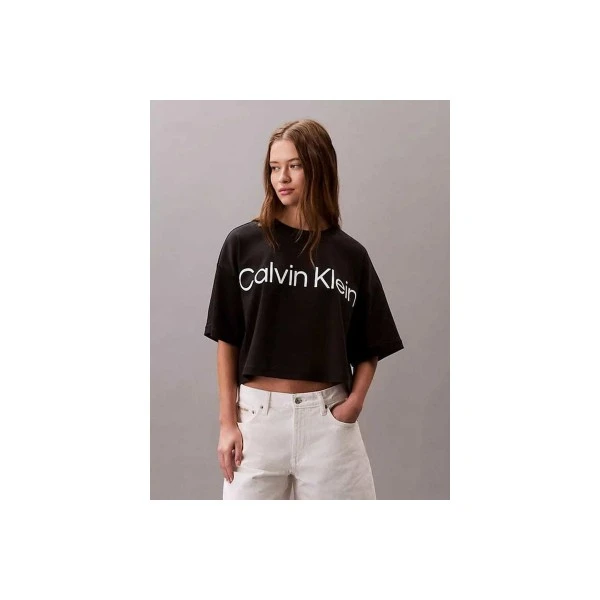 Calvin Klein Boxy Logo Graphic T-Shirt Γυναικείο (LV047G839G UB1)